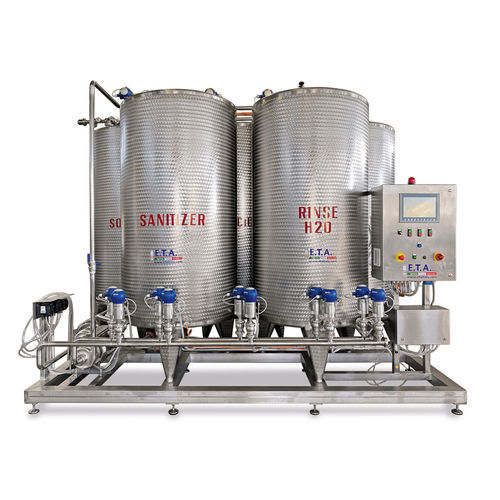 CIP unit for the food industry