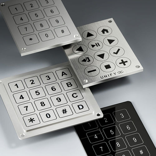 Panel-mount keypad metalUSBwaterproof