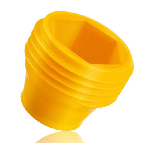 Cylindrical plug GPN 720 Type B serieshexagonalthreadedlow-density polyethylene (LDPE)