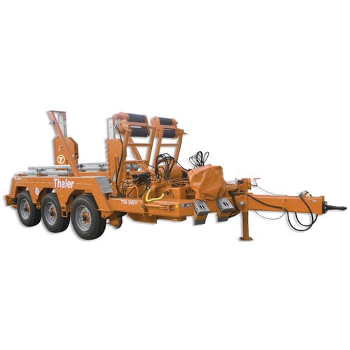 U-shaped trailer TTA 30011for cable drums3-axletowed