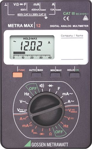 Цифровой мультиметр METRAmax 12 портативный 600 В 400 мА