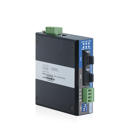 Communication gateway ICP222-2F-2CIEthernetCAN BusDIN rail