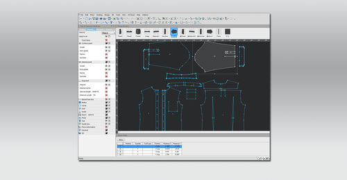Программное обеспечение для проектирования шаблонов PRO2D раскроя для текстиля
