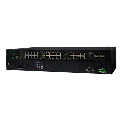 Управляемый Ethernet-коммутатор серии IPES-3424DSFP-2P-PT28 портовгигабитная DIN-рейка