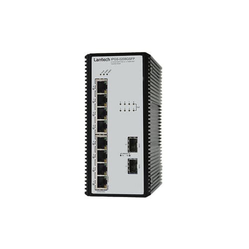 Неуправляемый коммутатор Ethernet серии IPGS-0208GSFP10 портовгигабитная DIN-рейка