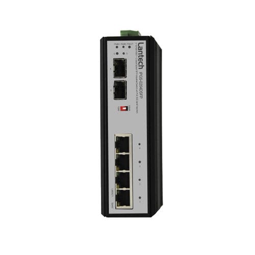 Неуправляемый коммутатор Ethernet серии IPGS-0204DSFP6 портов, встроенный на DIN-рейку