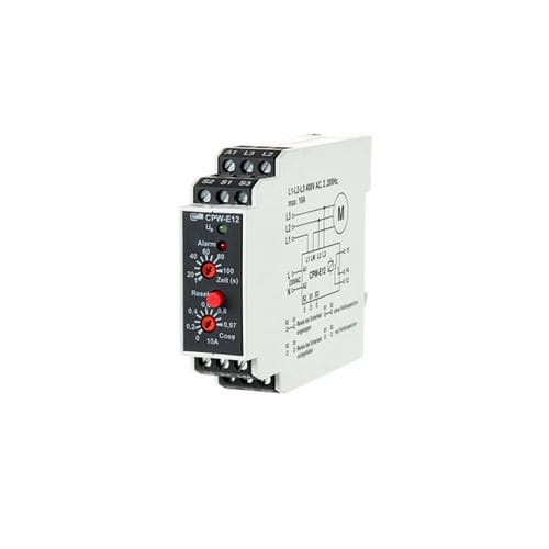Реле контроля последовательности фаз CPW-E12ACдля электродвигателей на DIN-рейке