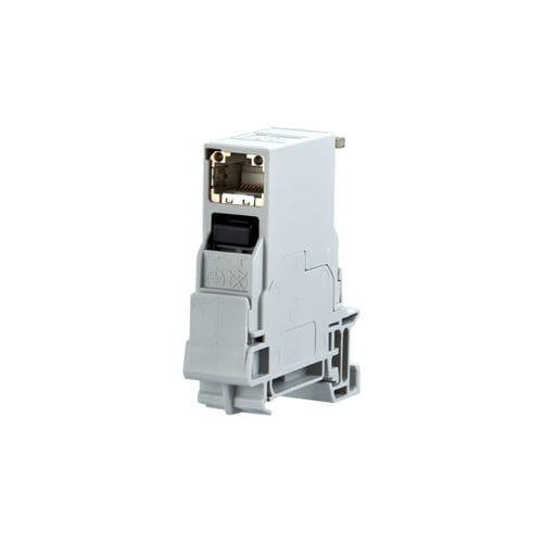 Клеммная коробка на DIN-рейку E-DATдля оптоволокнадля разъемов RJ45