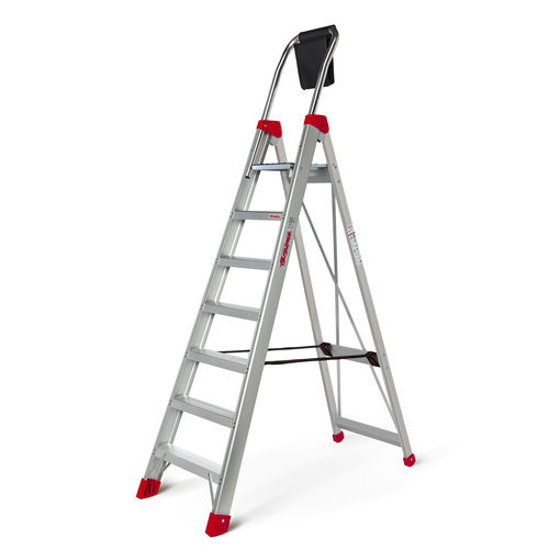 Hand-held step ladder LADY seriesaluminumriveted