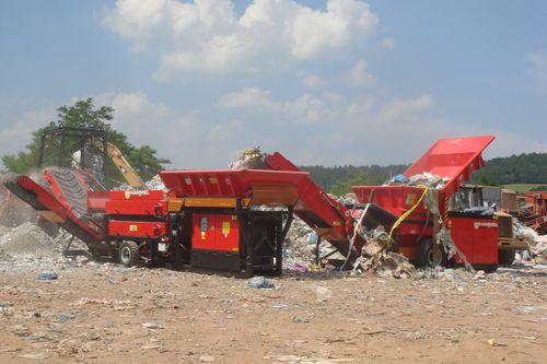 Waste tire recycling unit building site wastefor process lines
