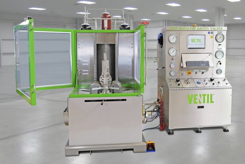 Стенд для испытания давлением VC25-SRV-FL5PC-управляемыйдля предохранительных клапановпромышленный