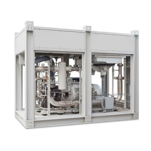 Air compressor unit screwoil-free
