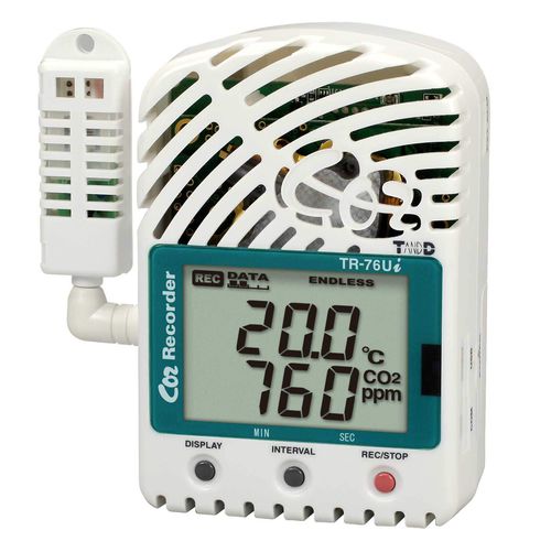 Регистратор данных температуры макс. 55 °C, относительная влажность 10–95 % | TR-76UвлажностьCO2USB