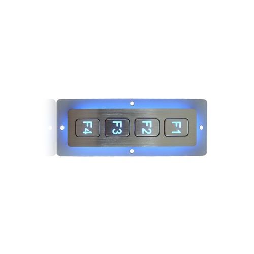4-клавишная клавиатура K-TEK-B110FK-4-AC-BL-DWPкрепление на панелинержавеющая стальс подсветкой