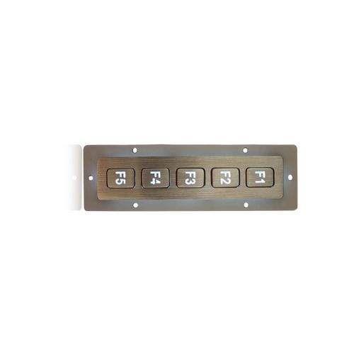 5-клавишная клавиатура K-TEK-B135FK-5-AC-BL-DWPpanel-mountinoxbacklit