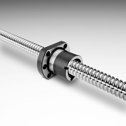 Ball screw with back nut metalprecisionrolled