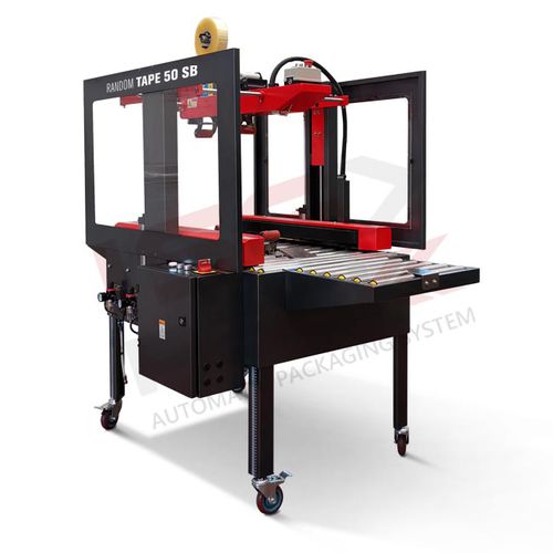 Multi-flap case sealer Random Tape 50 SBadhesive tapesemi-automatic