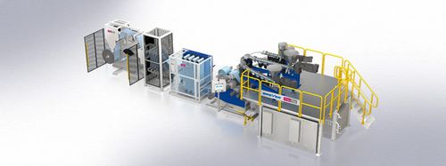 Flat-film extrusion line TubeFlexfor HDPEfor LDPE7-layer