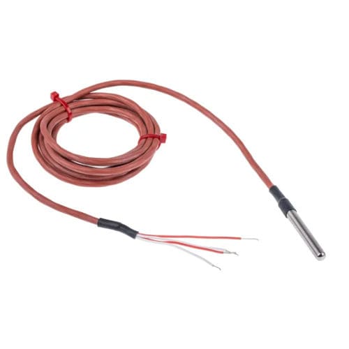 Pt100 temperature probe 455-3968platinum resistivein metal housingbare wires