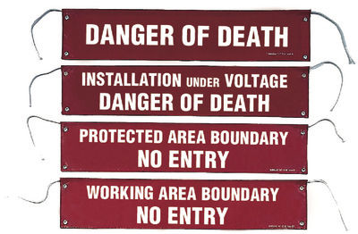 Prohibition safety sign S85for construction site