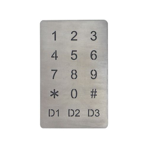 15-key keypad B809wall-mountedinoxbacklit