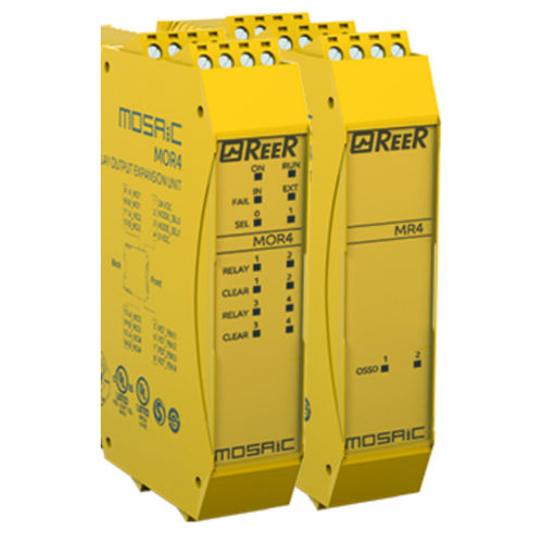 Safety relay module MR seriesDIN rail mounted