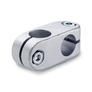 Cross tube connector GN 131aluminiuminox