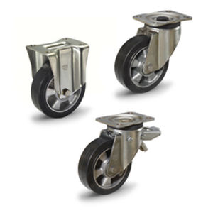 Wheel with solid tire RE.G2-Hrubberaluminumhandling