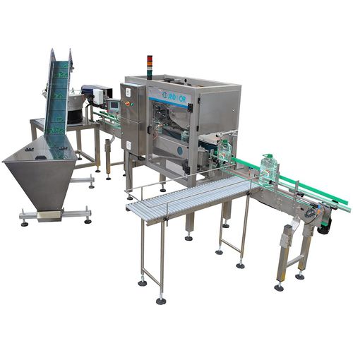 Neck handle applicator SIA3000automaticwith conveyorfor bottles