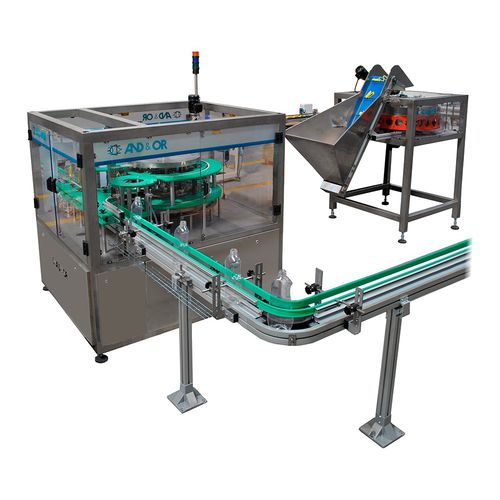 Lateral handle applicator SIAL seriesautomaticwith conveyorfor bottles