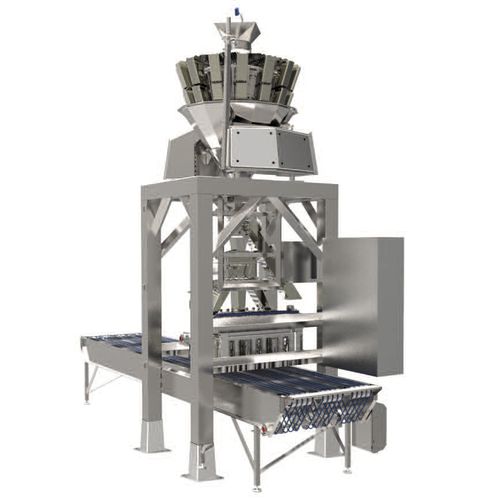 PLC-controlled pizza topping line