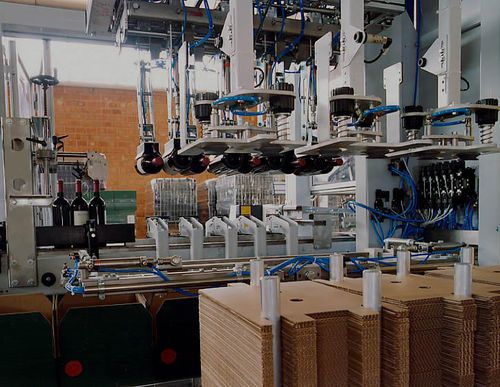 Pick-and-place case packer HORIZONhorizontalfor bottlesbox