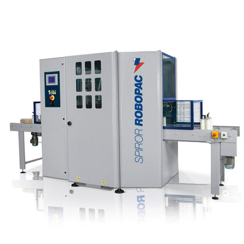 Rotary ring stretch wrapper SPIROR HP 400automaticstretch filmwith conveyor