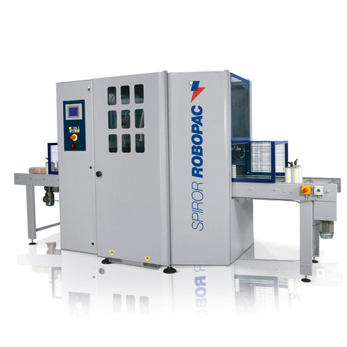 Rotary ring stretch wrapper SPIROR HP DR 600automaticstretch filmwith conveyor
