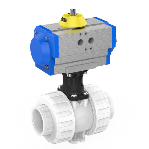 Ball valve M1pneumatically-operatedfor liquid food products and beveragesflange