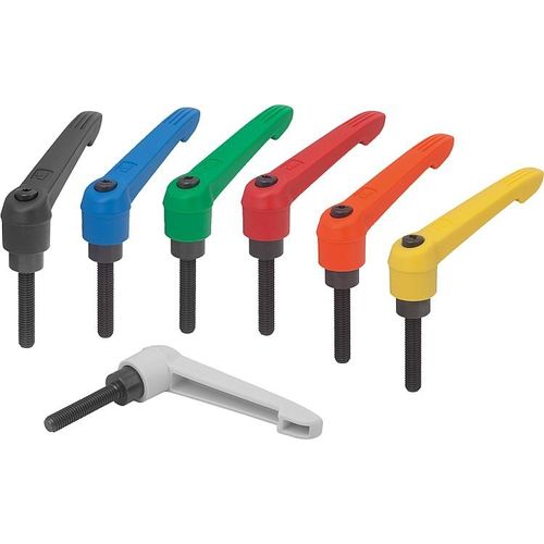 Clamping lever with plastic handle K0269 seriesexternal thread