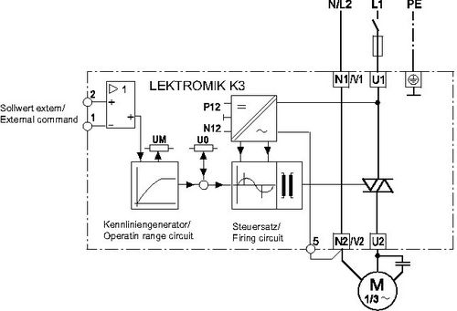 Voltage electronic control unit 1.5 - 18 A | LEKTROMIK® K3 series