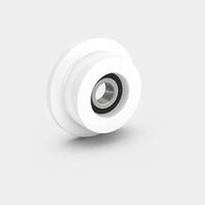 Flanged wheel PEVOLON®with solid tirepolyamidebearing