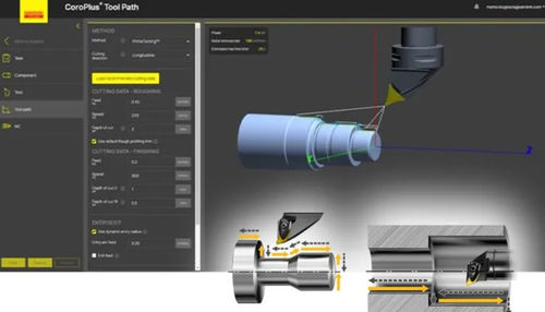 Программное обеспечение для управления инструментом CoroPlus® Tool Pathдля токарных и токарных/фрезерных станков с ЧПУ