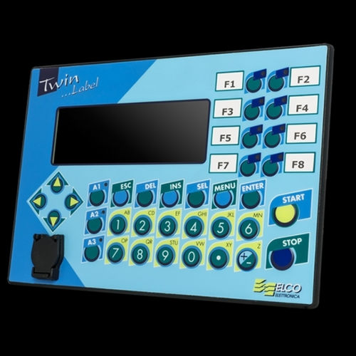HMI с клавиатурой TWIN LABELМонтаж на панели, программируемый USB