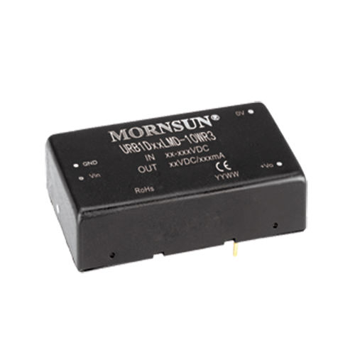 Chassis-mounted DC/DC converter URB1D_LMD-10WR3DIPDIN railregulated