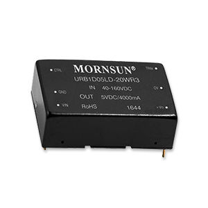 Chassis-mounted DC/DC converter URB1D_LD-20WR3DIPDIN railregulated