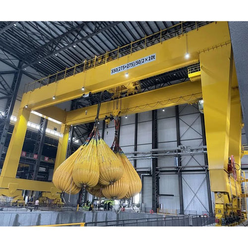 Rail-mounted gantry crane double-girderfor heavy loads
