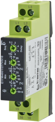 Реле контроля напряжения E1YM480Y/277VS10последовательность фаз, асимметрия фаз, последовательность фаз
