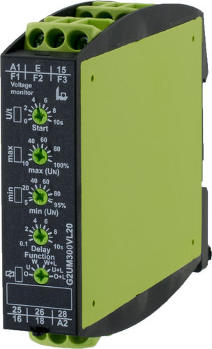 Реле контроля напряжения G2UM300VL202 NO/NCAC/DC, однофазное