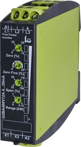 Датчик мощности на DIN-рейке G2BA480V12A 4...20 мА, трехфазный