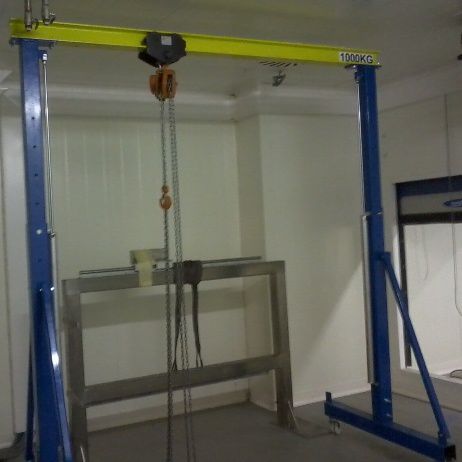 Gantry crane on casters 36-1T25-S1for workshopssteel