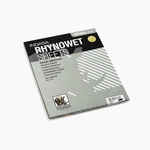 Абразивный материал из оксида алюминия RHYNOWET WHITE LINEбумагасмолапрочный