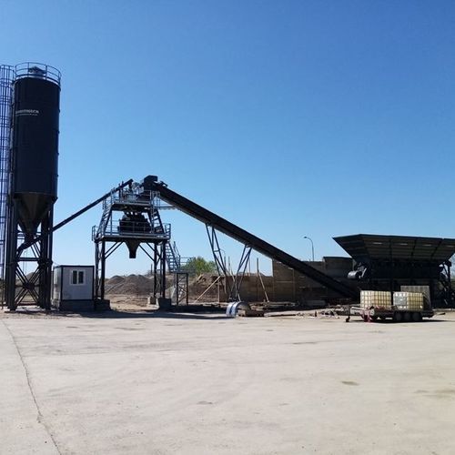 Стационарный бетонный завод компактныйавтоматический