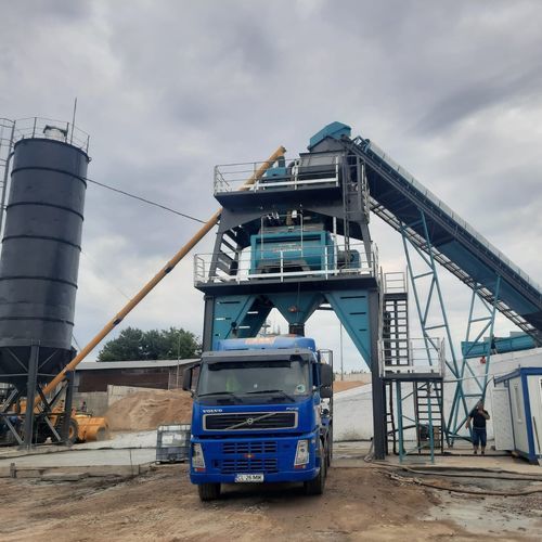 Стационарный бетонный завод компактныйавтоматический
